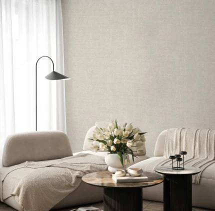 Beige Embossed Wallpaper – Understated Shimmer (24114-2)